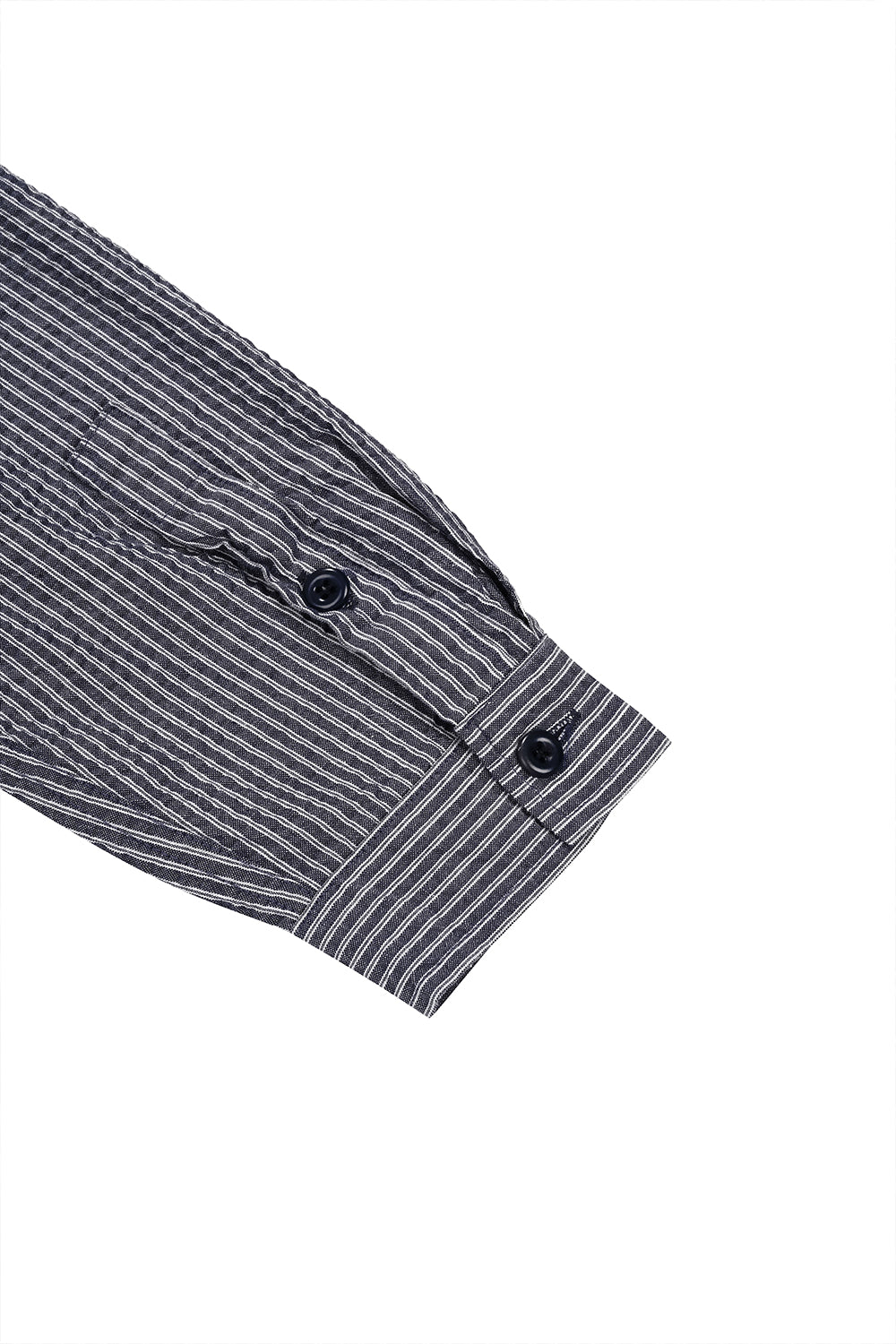 Stripe Pocket Work Shirt (Navy)