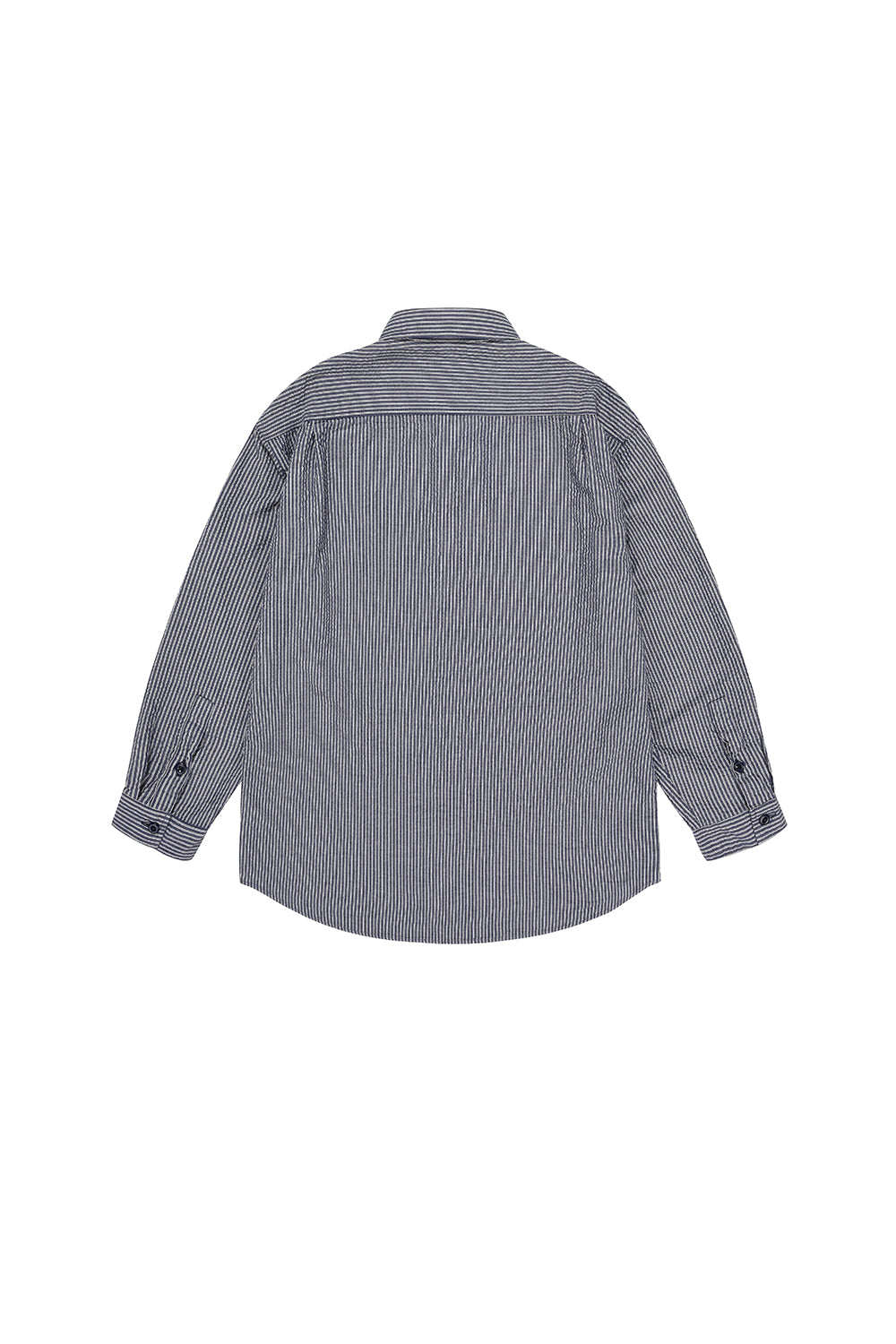 Stripe Pocket Work Shirt (Navy)