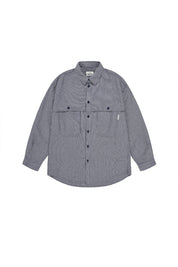 Stripe Pocket Work Shirt (Navy)