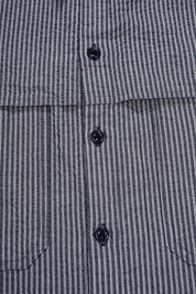 Stripe Pocket Work Shirt (Navy)