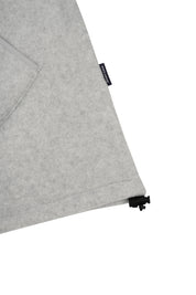 Sunrise Fleece Button Hoodie (Melange White)