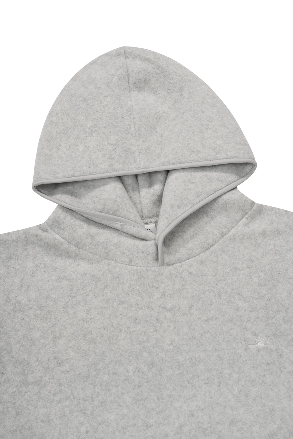Sunrise Fleece Button Hoodie (Melange White)