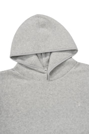 Sunrise Fleece Button Hoodie (Melange White)