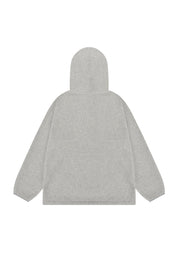 Sunrise Fleece Button Hoodie (Melange White)