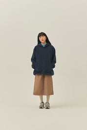 Sunrise Fleece Button Hoodie (Navy)