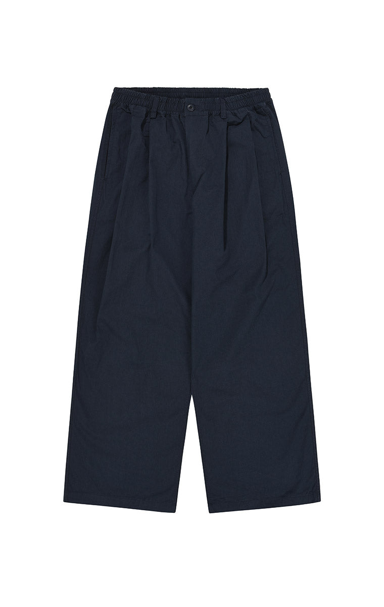 Two Tuck Wide CN Pants (Navy)