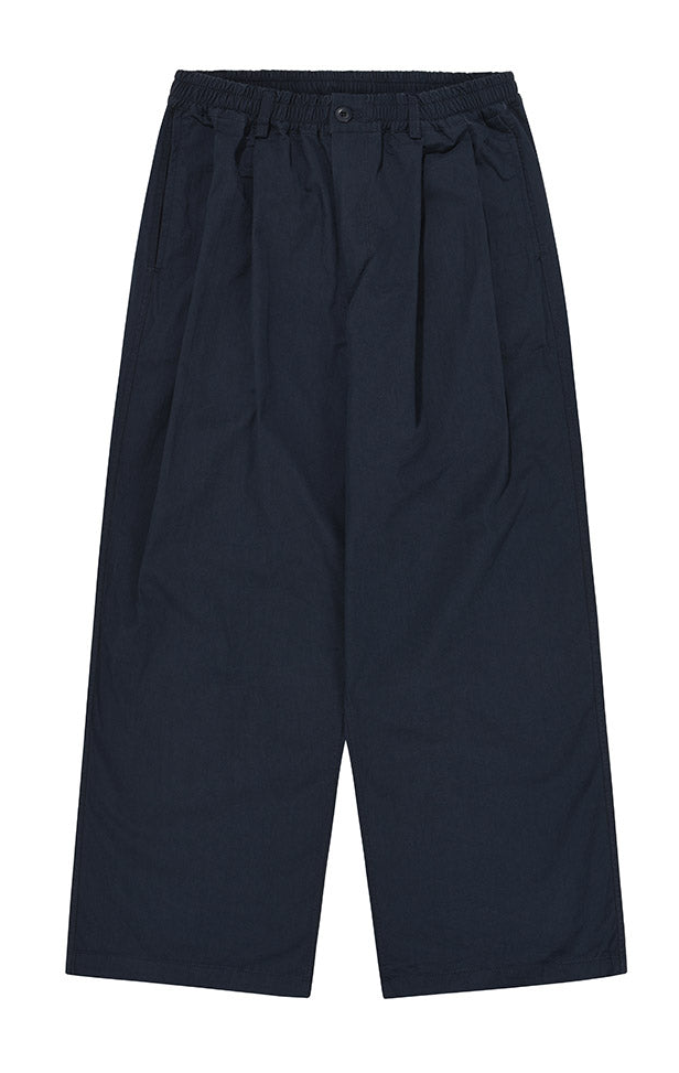 Two Tuck Wide CN Pants (Navy)