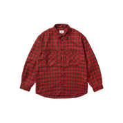 Two Pocket Flannel Check Shirt Red