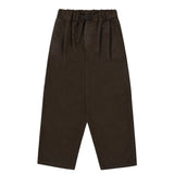 Two Tuck Wide Denim Pants (Brown)