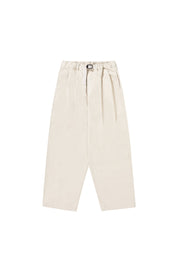 Two Tuck Wide Denim Pants (Ecru)