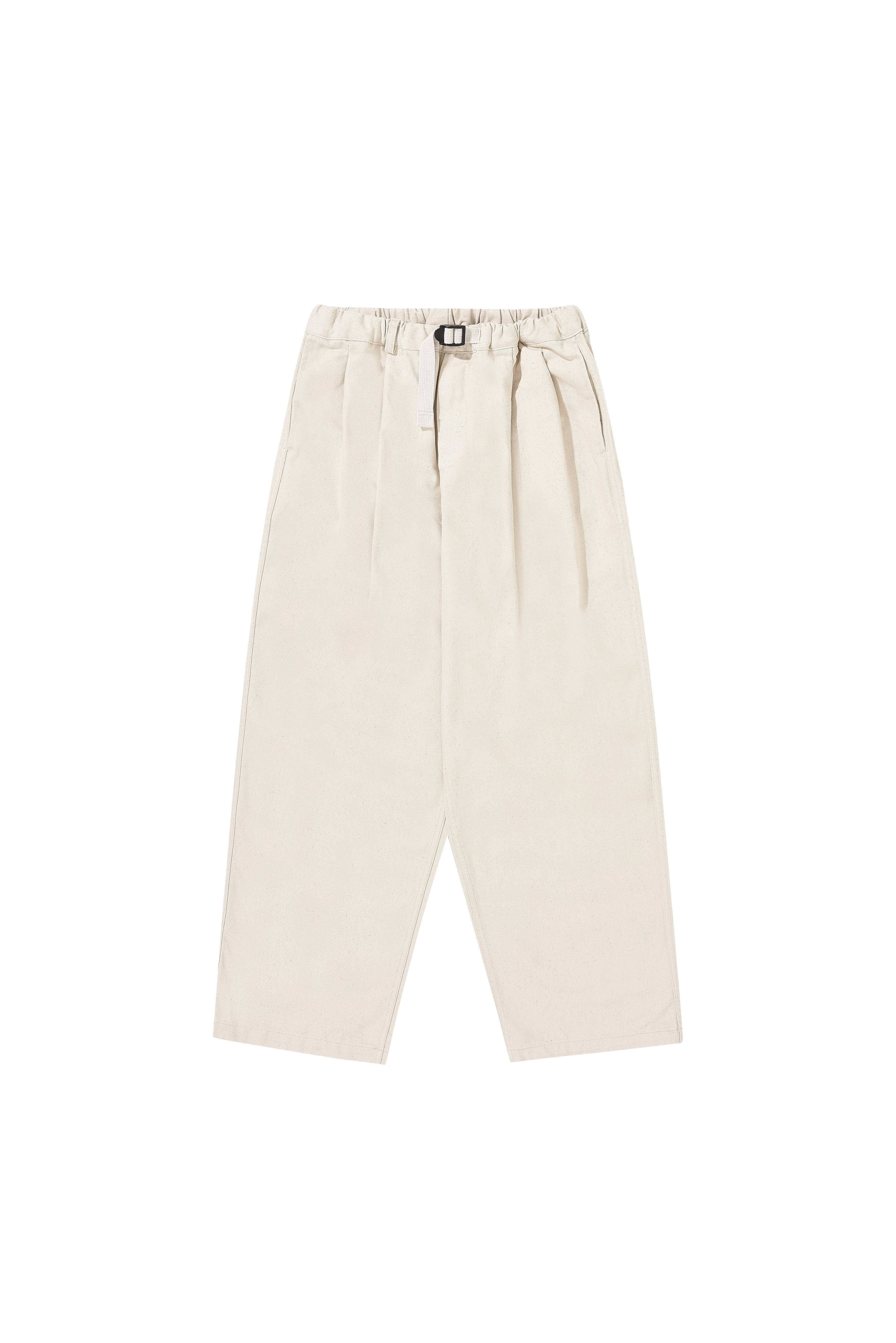 Two Tuck Wide Denim Pants (Ecru)