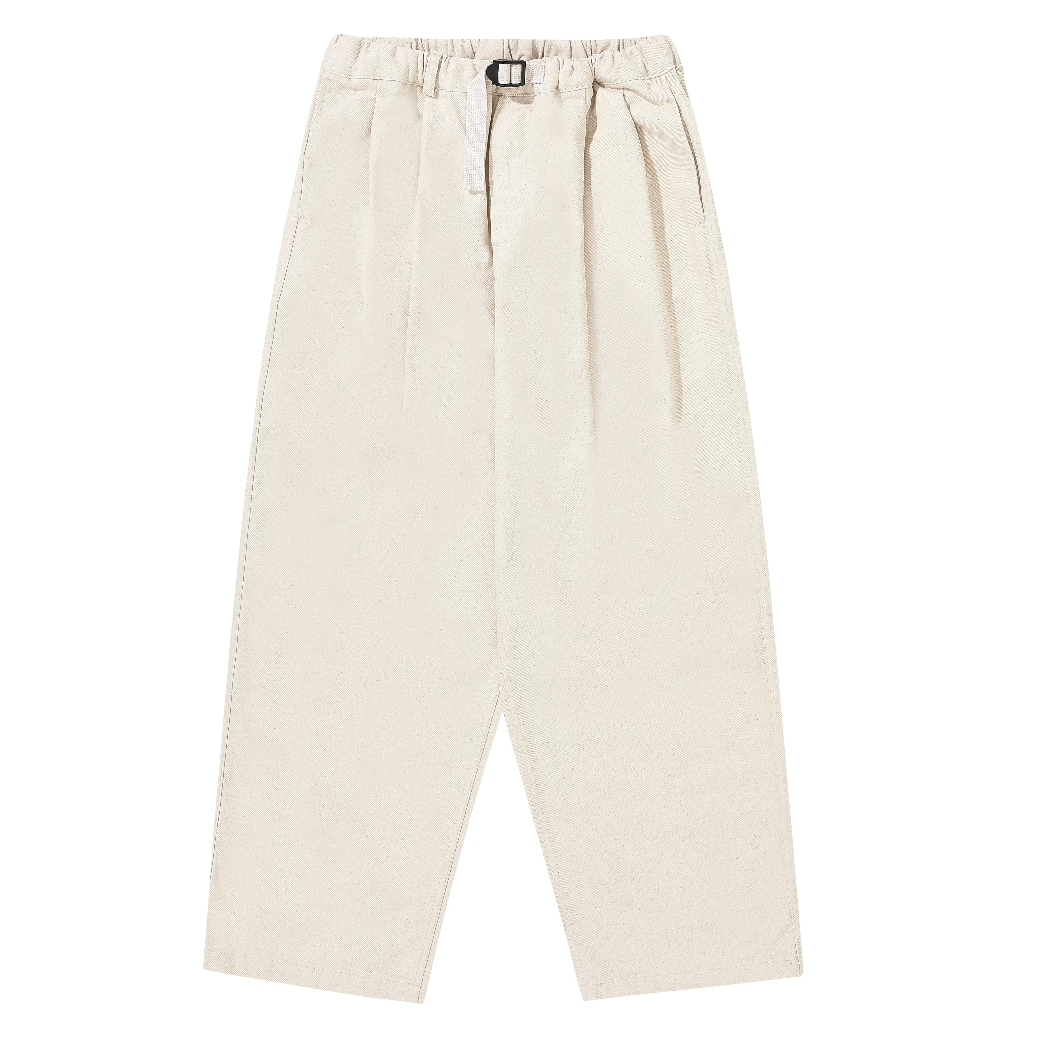 Two Tuck Wide Denim Pants (Ecru)