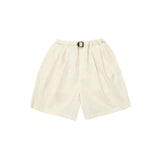 Two Tuck Wide Half Pants (Cream)