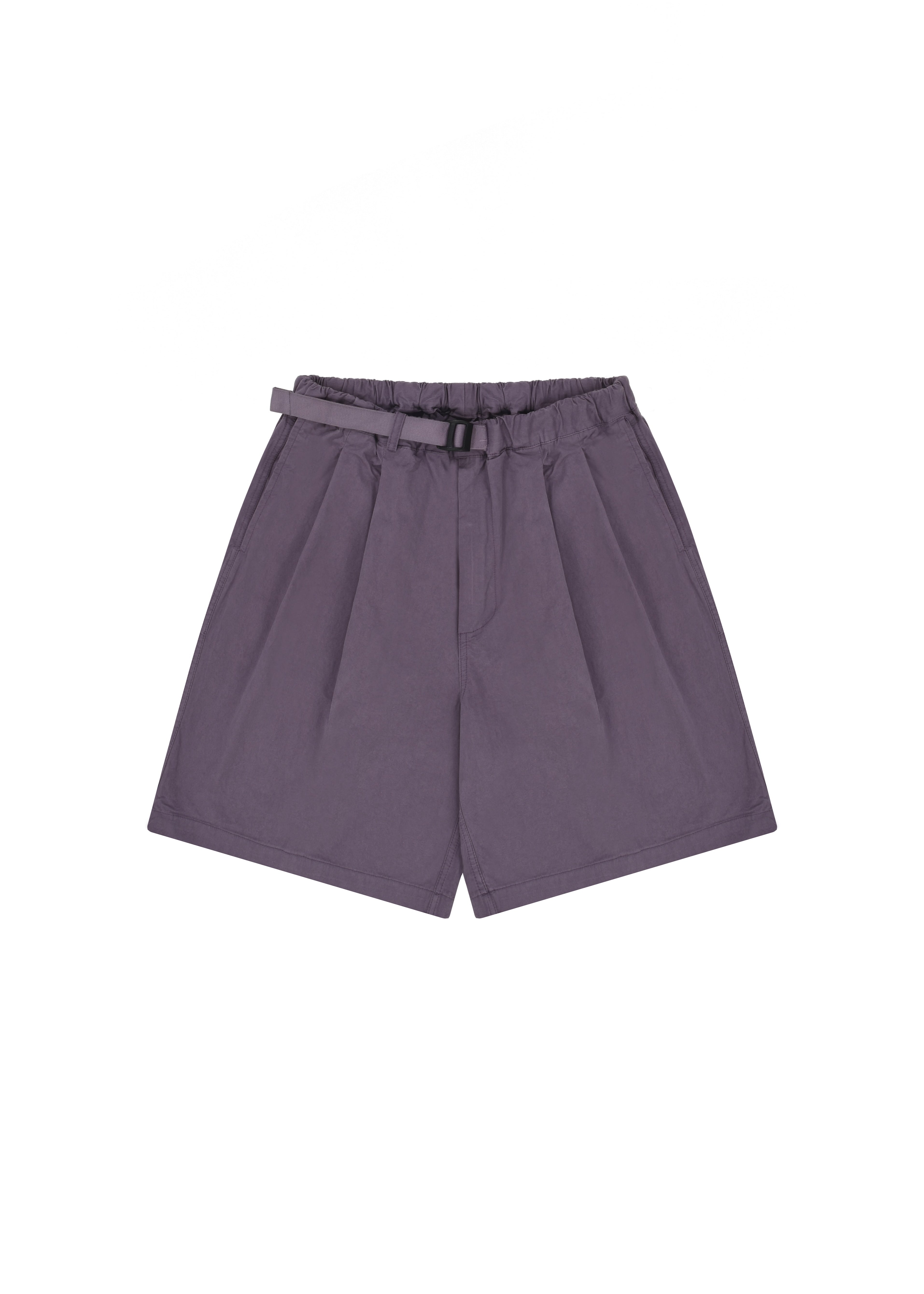 Purple shorts on a white background