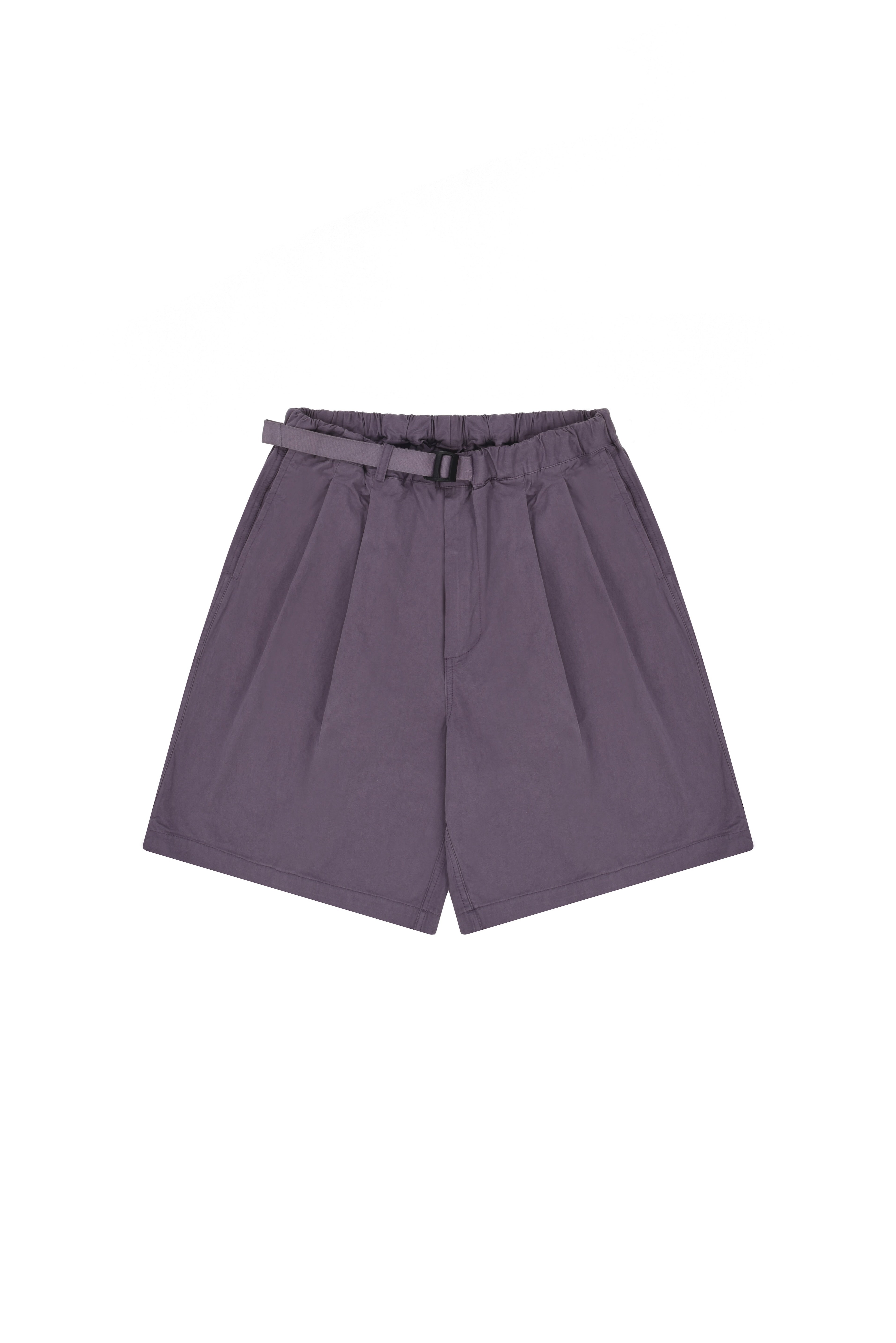 Purple shorts on a white background