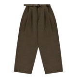 Two Tuck Wide Pants (Brown)