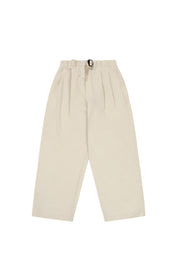 Two Tuck Wide Pants (Cream)