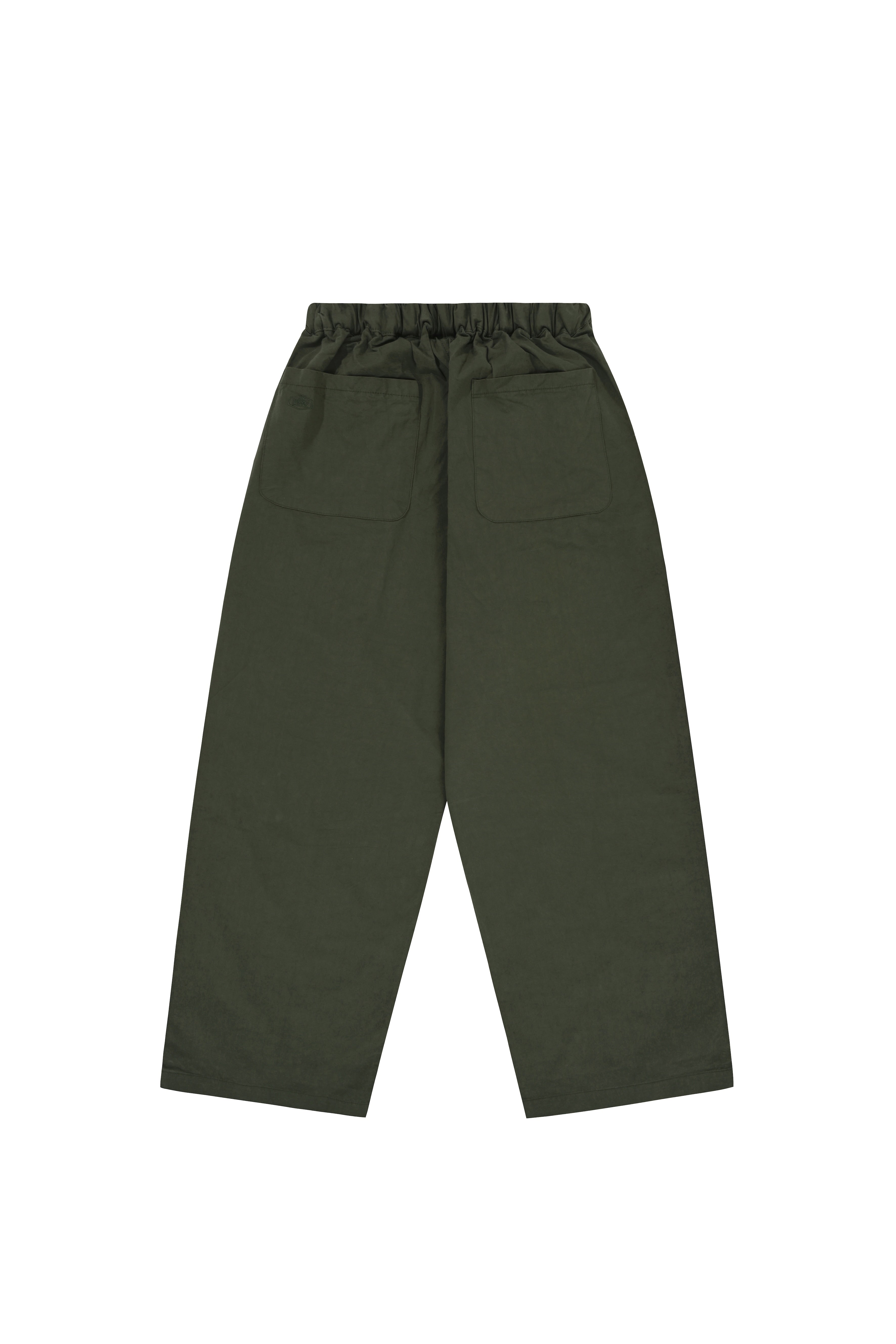 Two Tuck Wide Pants (Khaki)