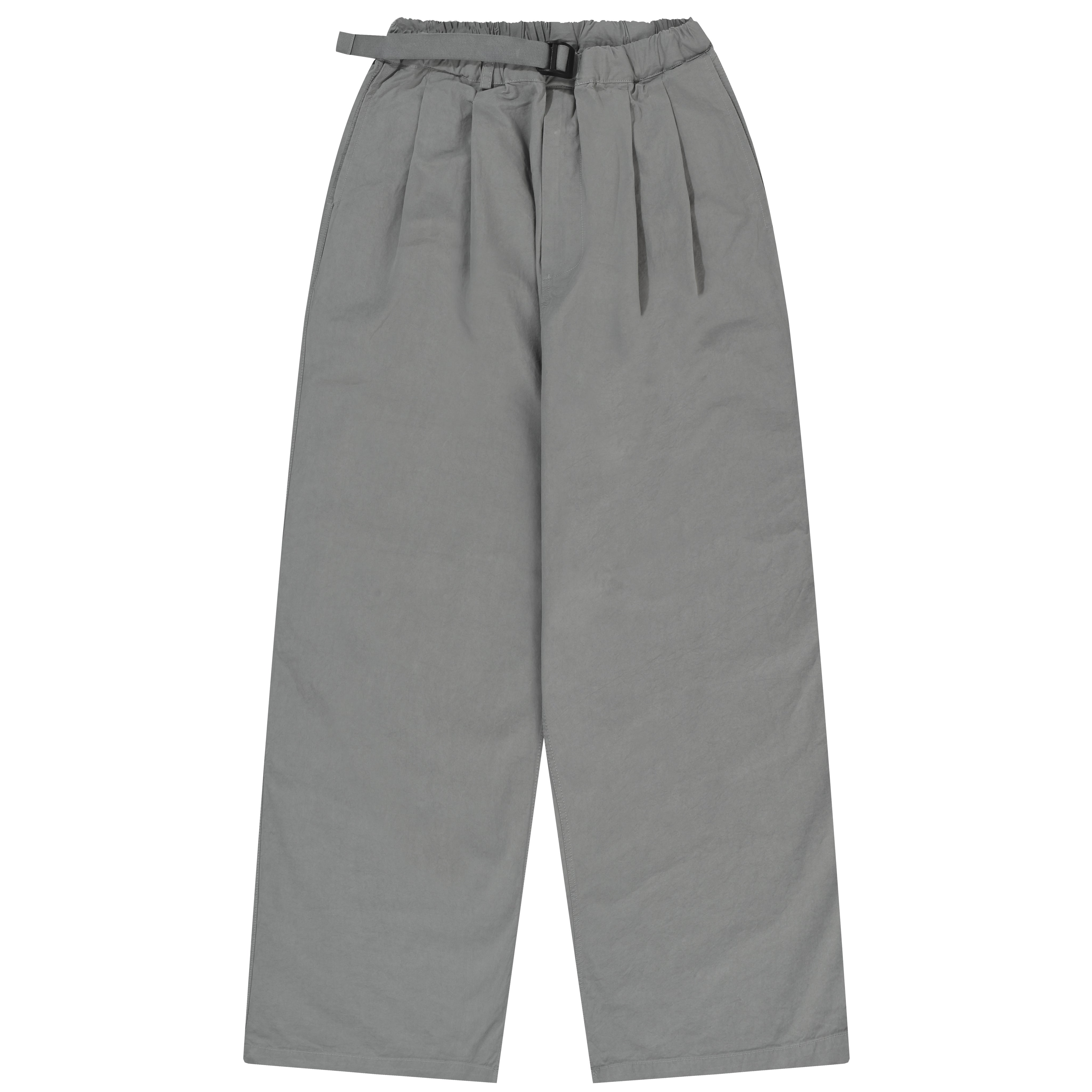 Two Tuck Wide Pants (Light Grey)