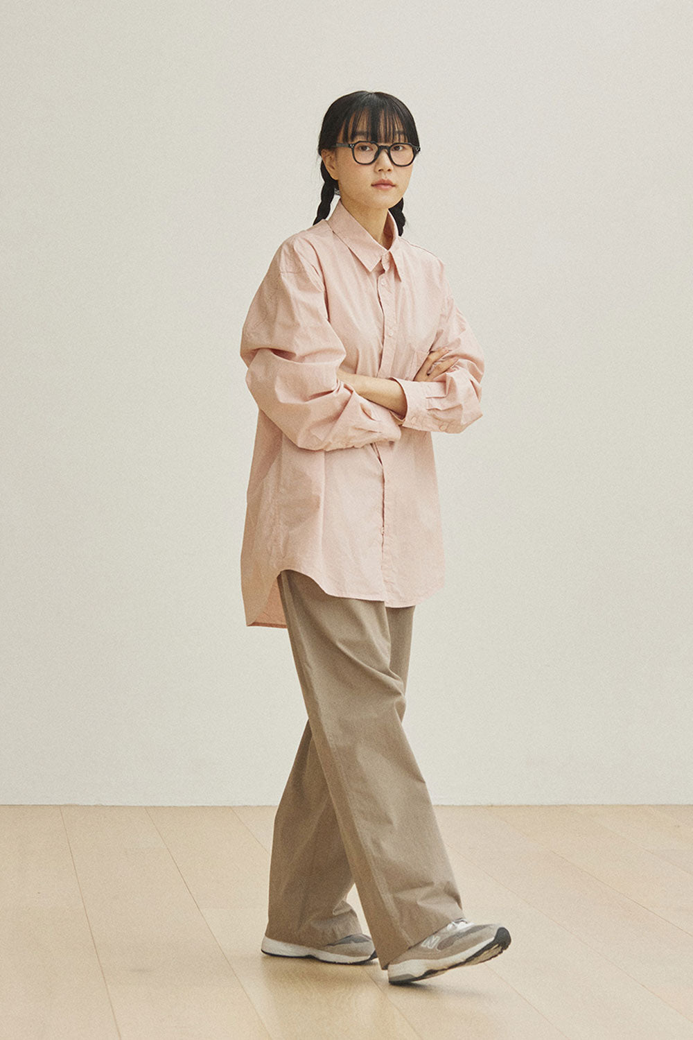 Two Tuck Wide CN Pants (Beige)