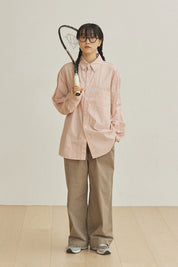 Two Tuck Wide CN Pants (Beige)