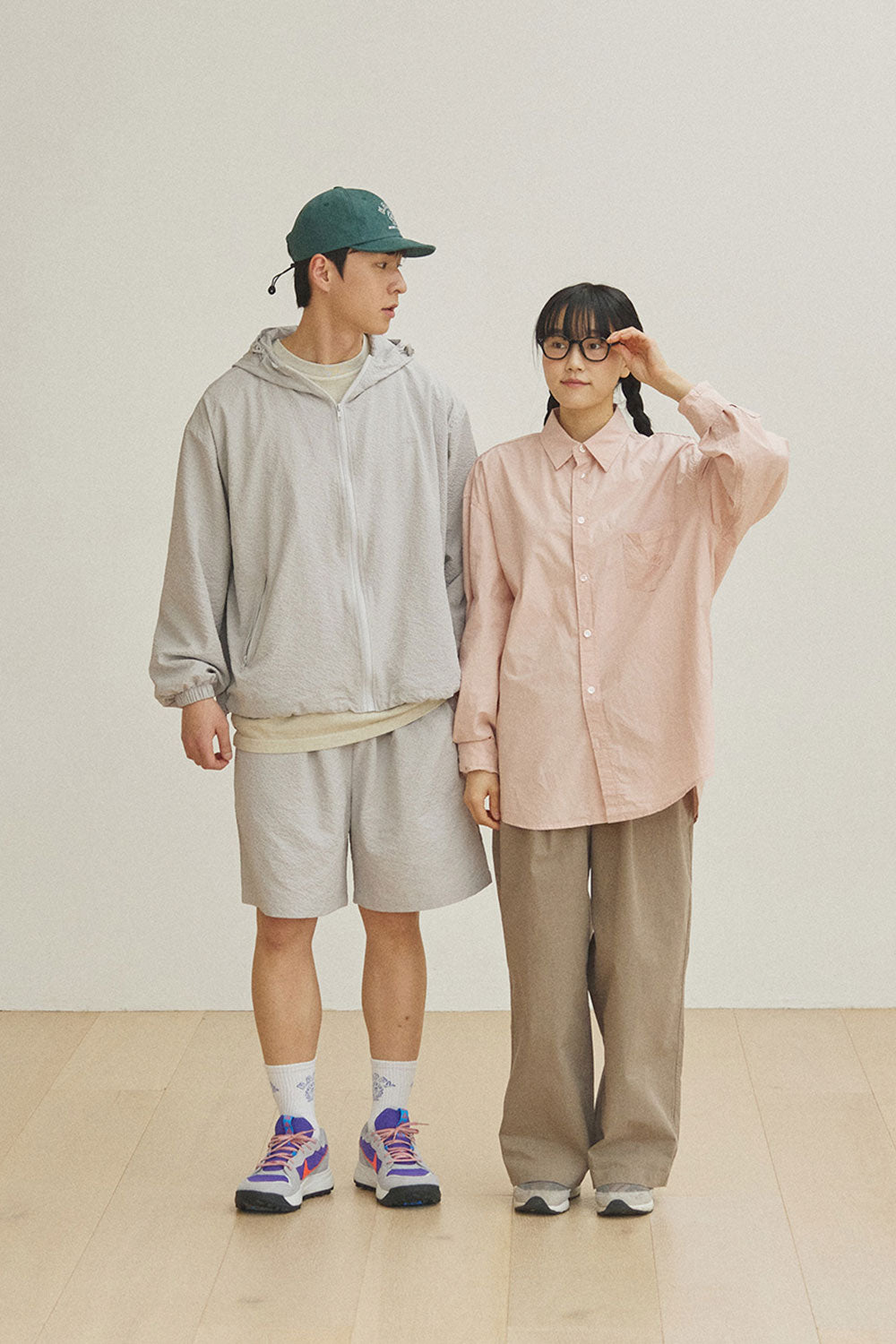 Two Tuck Wide CN Pants (Beige)