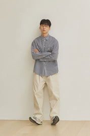 Two Tuck Wide CN Pants (Cream)