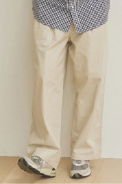 Two Tuck Wide CN Pants (Cream)
