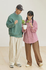 Two Tuck Wide CN Pants (Cream)