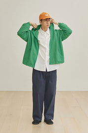 Two Tuck Wide CN Pants (Navy)