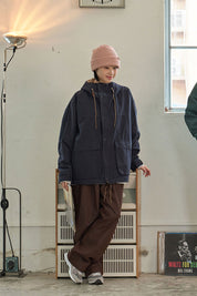 Two Tuck Wide Denim Pants (Brown)