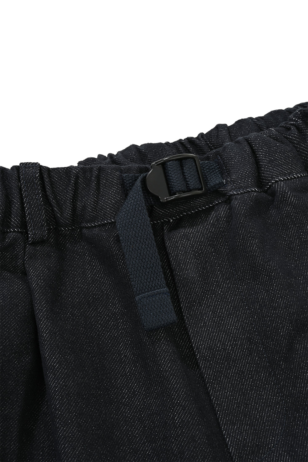 Two Tuck Wide Denim Pants (Deep Indigo)