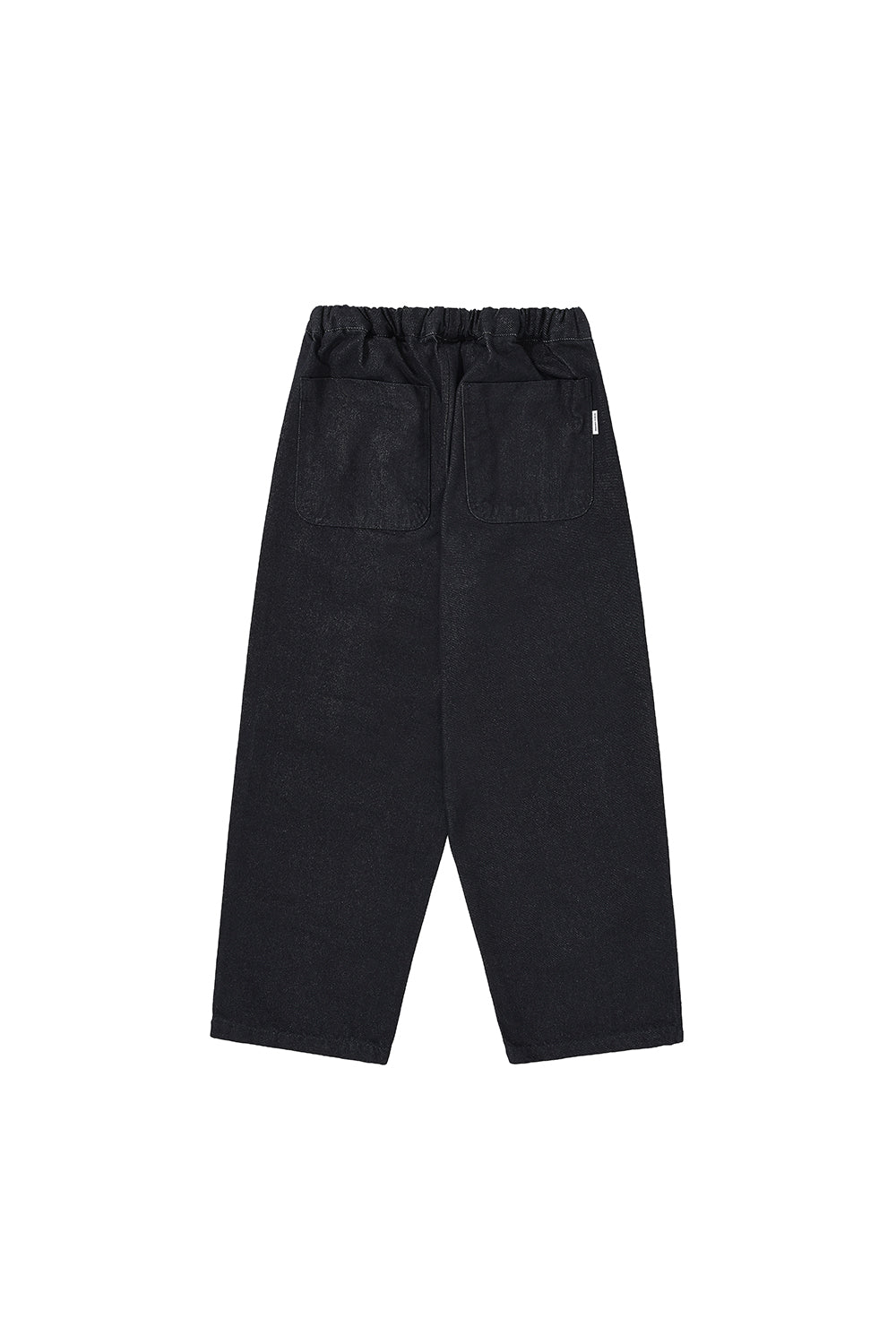 Two Tuck Wide Denim Pants (Deep Indigo)