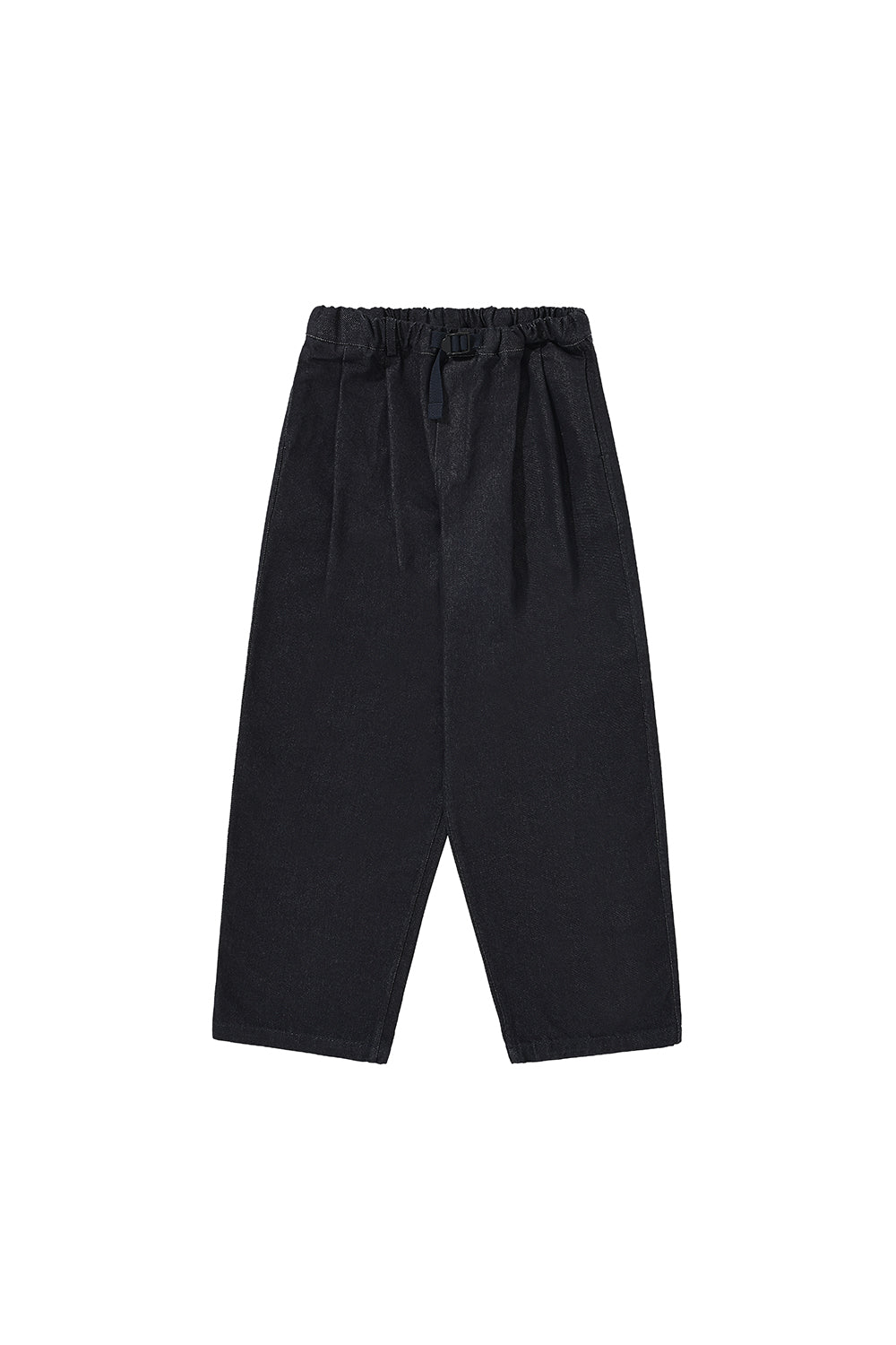 Two Tuck Wide Denim Pants (Deep Indigo)