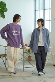 Two Tuck Wide Denim Pants (Deep Indigo)