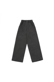 Two Tuck Wide Fatigue Pants (Charcoal)