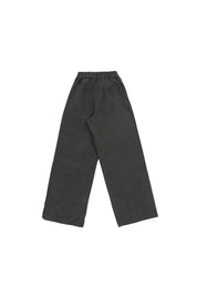 Two Tuck Wide Fatigue Pants (Charcoal)