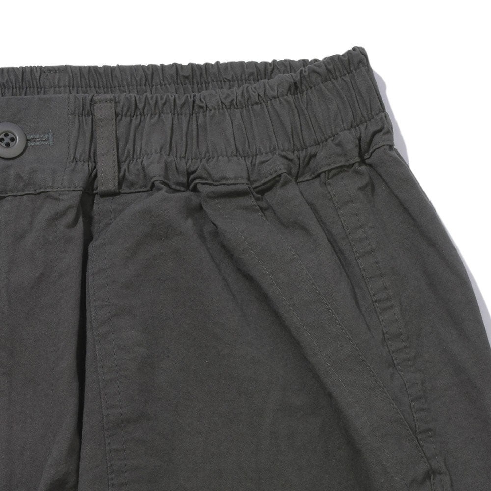 One Tuck Wide Fatigue Pants (Charcoal)