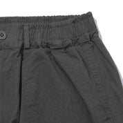 One Tuck Wide Fatigue Pants (Charcoal)