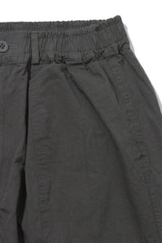 Two Tuck Wide Fatigue Pants (Charcoal)