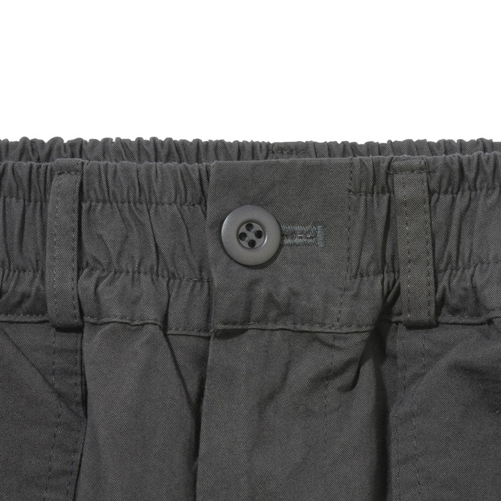 One Tuck Wide Fatigue Pants (Charcoal)