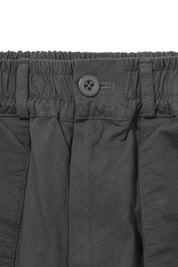 Two Tuck Wide Fatigue Pants (Charcoal)