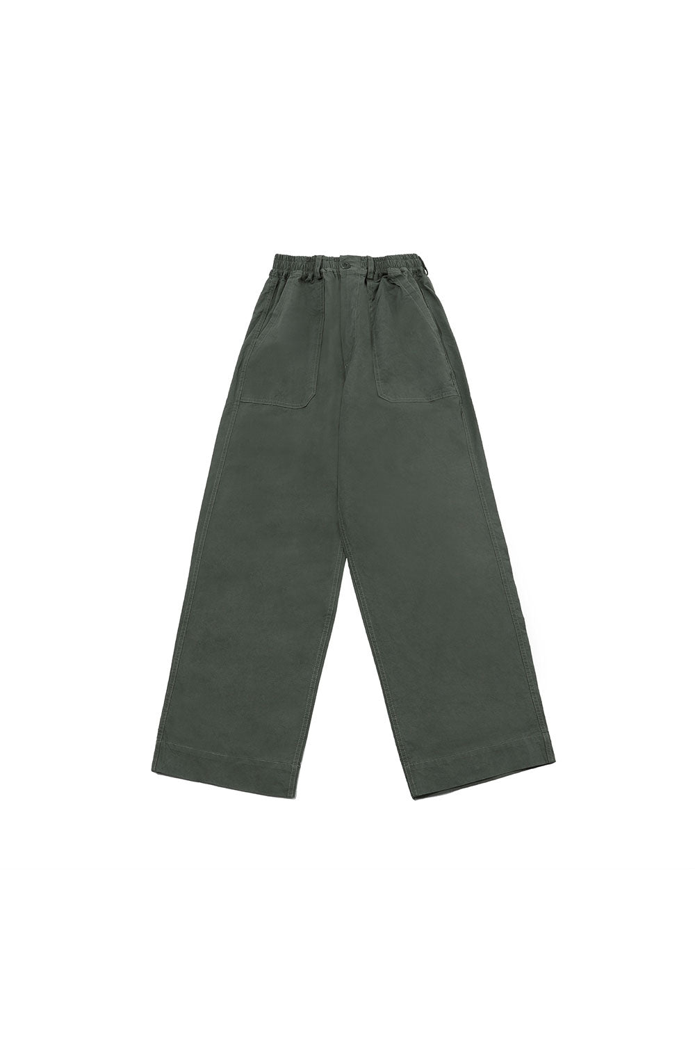 Two Tuck Wide Fatigue Pants (Khaki)