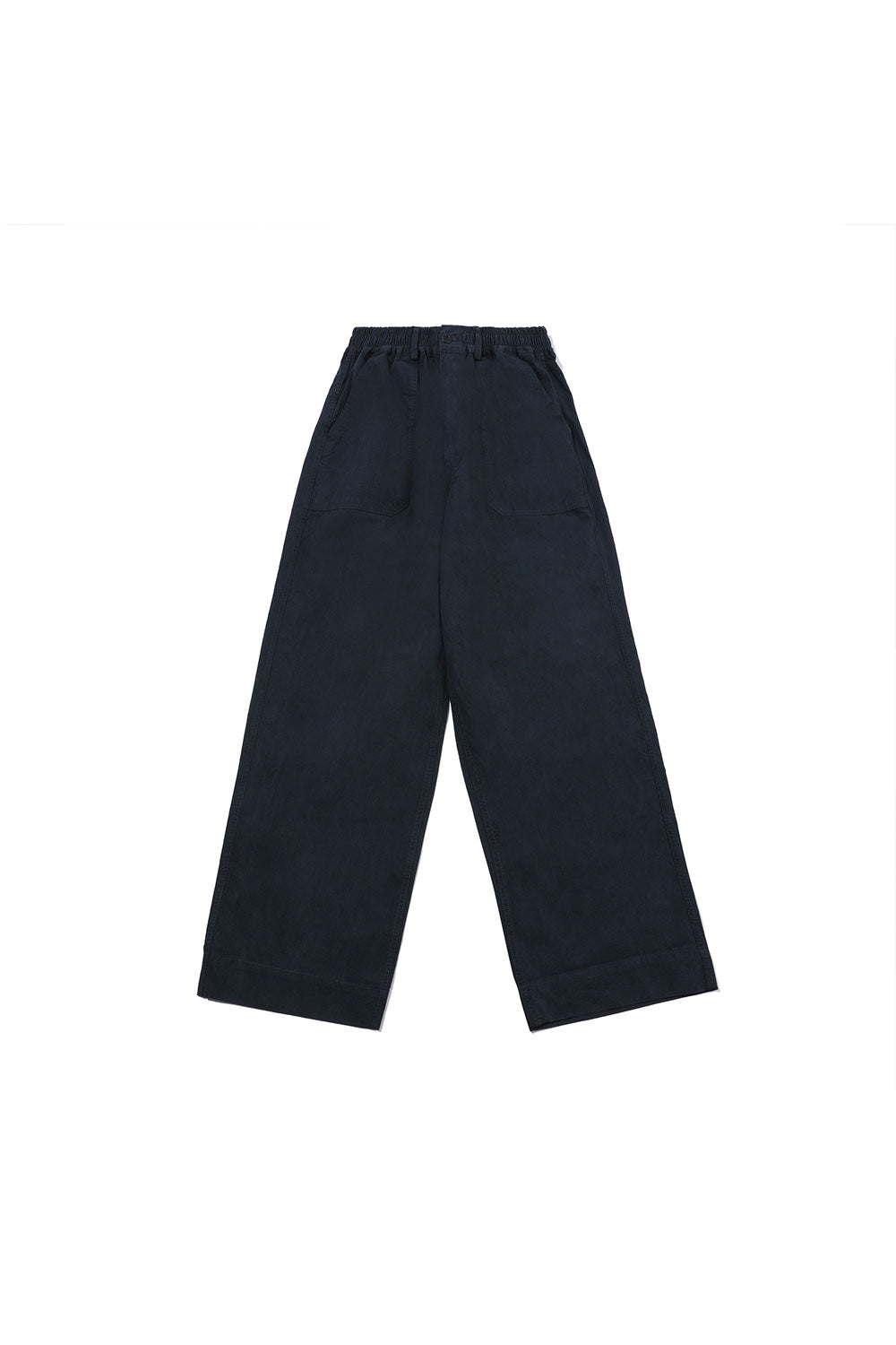Two Tuck Wide Fatigue Pants (Navy)