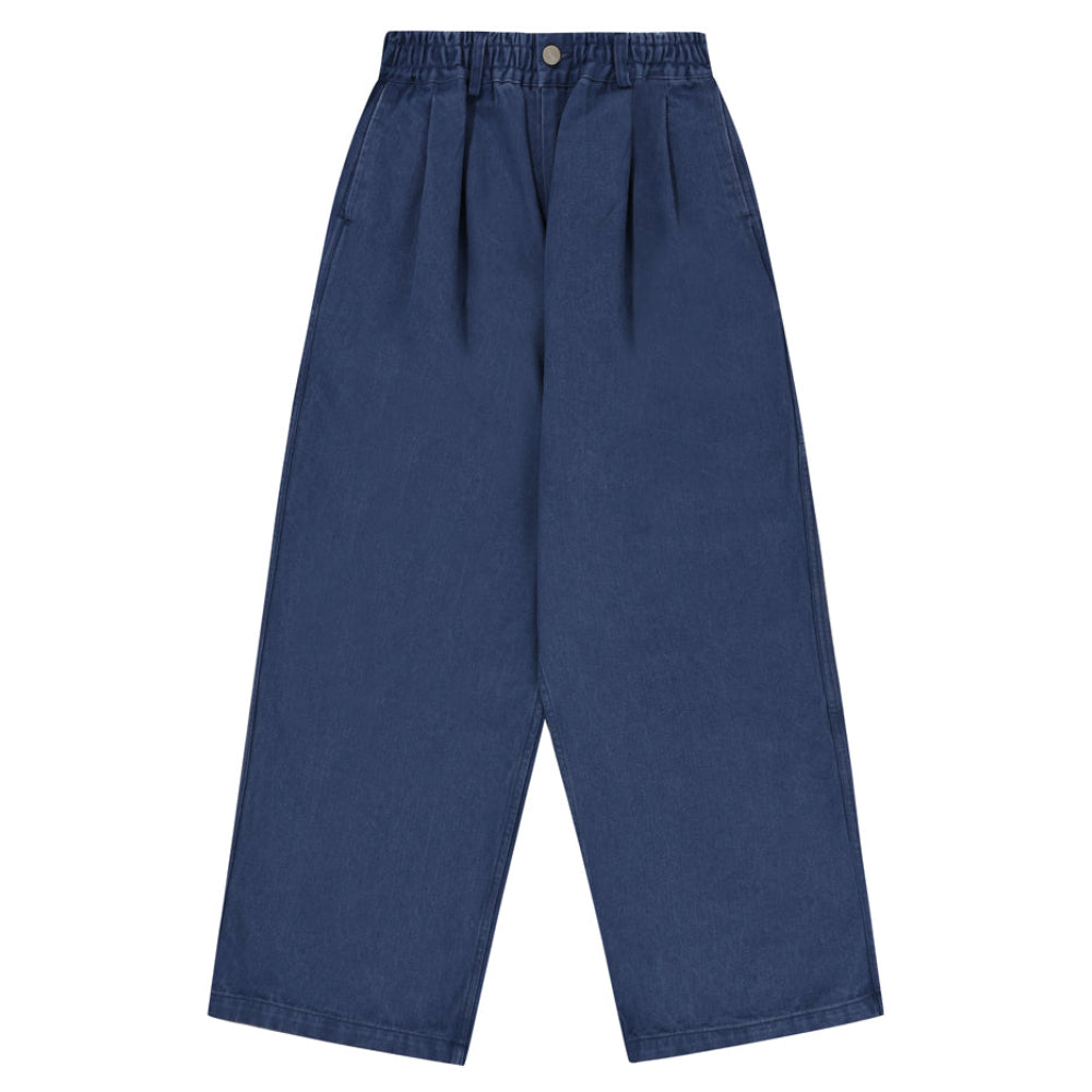 Blue pants on a white background