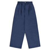 Blue pants on a white background