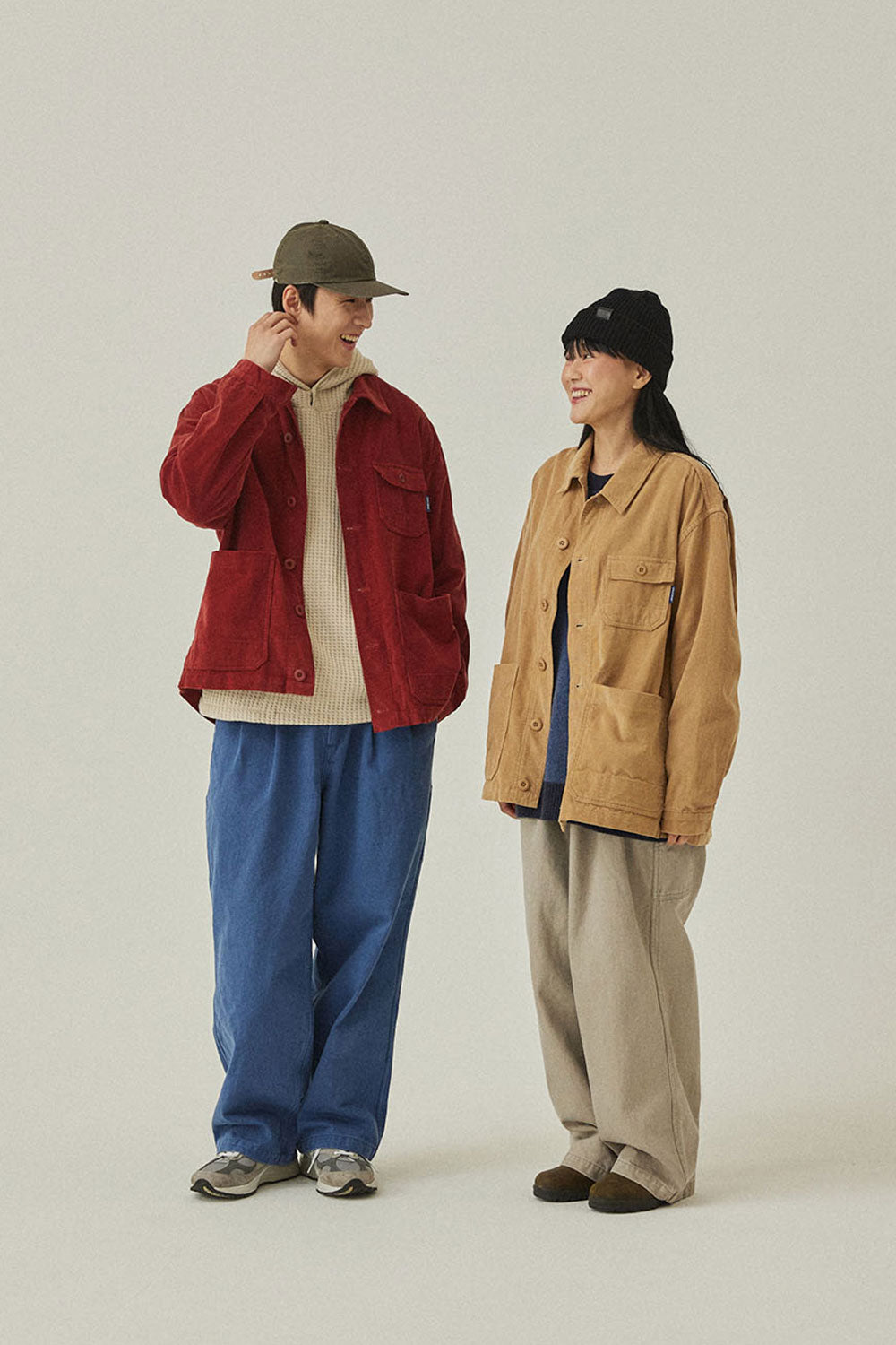 Two Tuck Wide Kation Pants (Blue)
