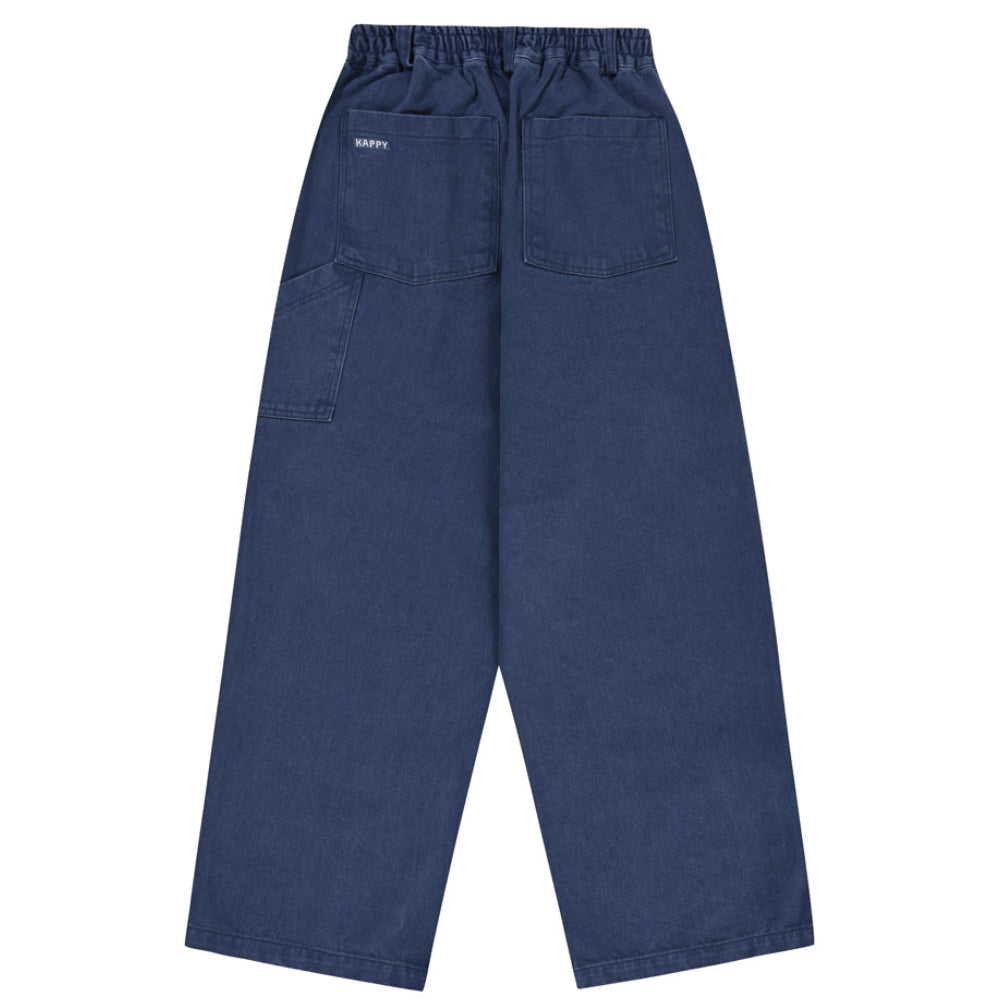Blue pants on a white background