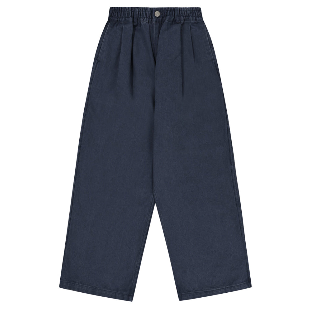 dark grey wide-leg pants on a white background