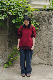 Two Tuck Wide Kation Pants (Dark Grey)